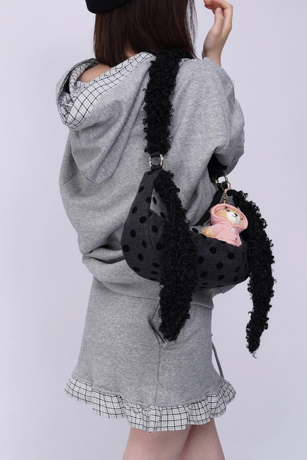 Rabbit Plush Crossbody Bag