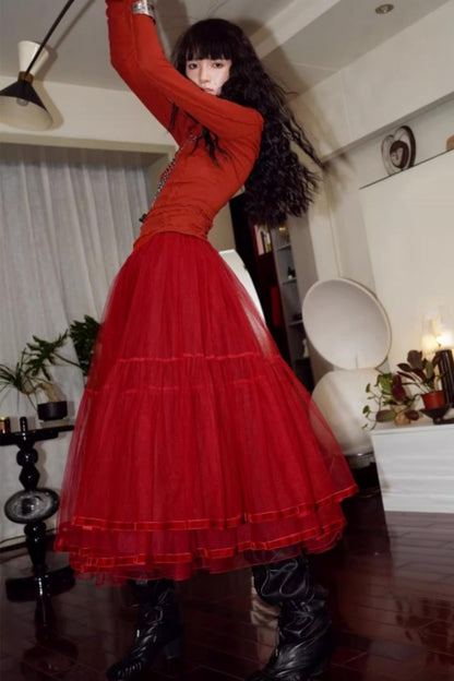 Split Knitted Base Layer Top