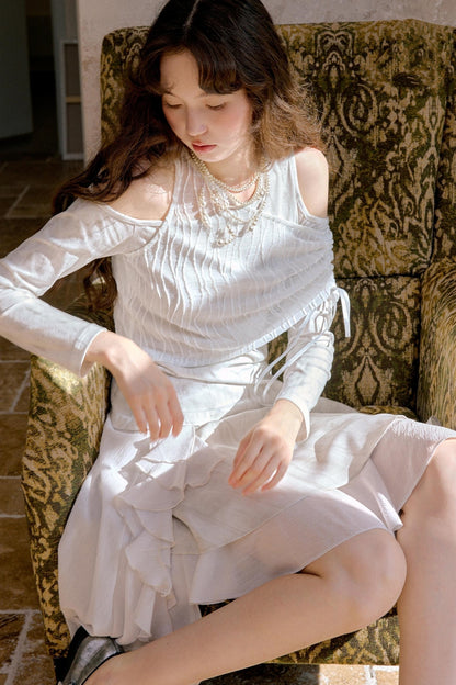 Korean Style Double-Hem Skirt