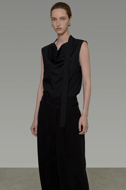 Summer Draped Flutter Top