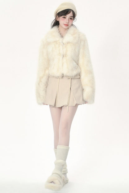 Gradient Faux Fur Jacket