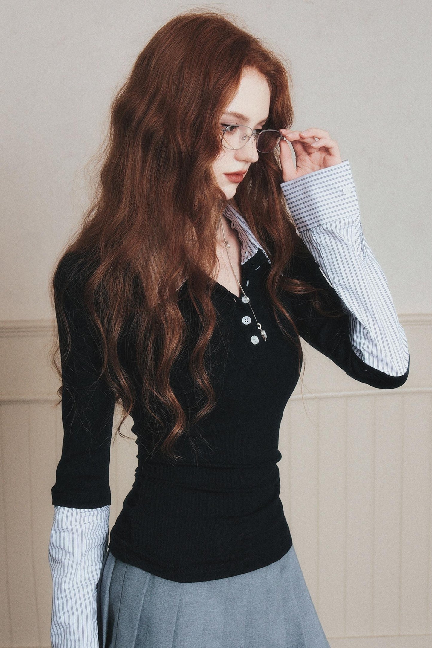 High-Intelligence Patchwork Knitted Sweater