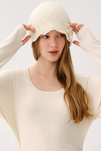 Romantic Snowflake Wool Hat