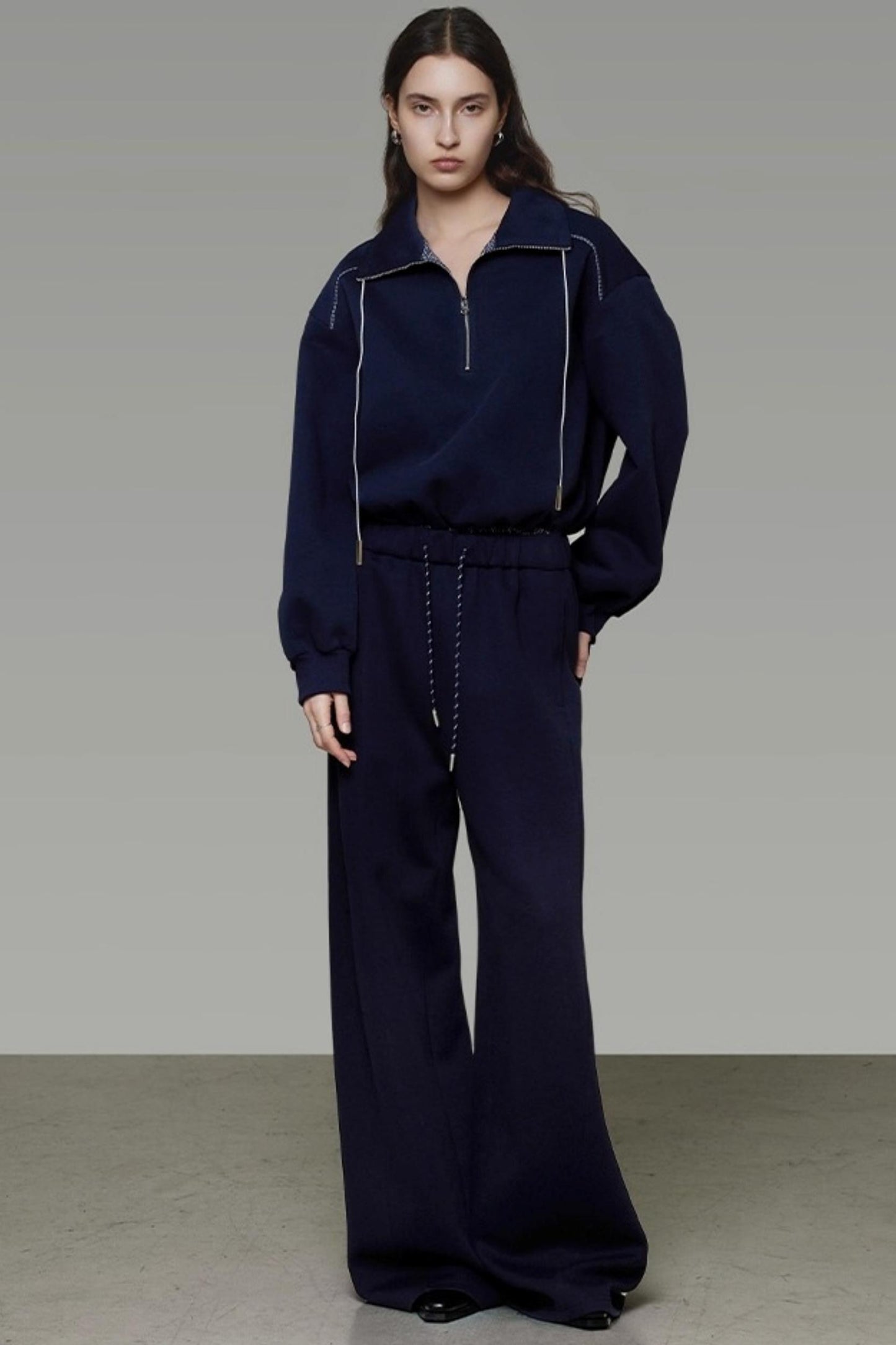 Autumn Drape Slimming Wide-Leg Pants