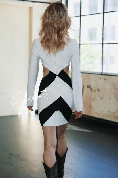 Urban Tie-Front Bodycon Dress