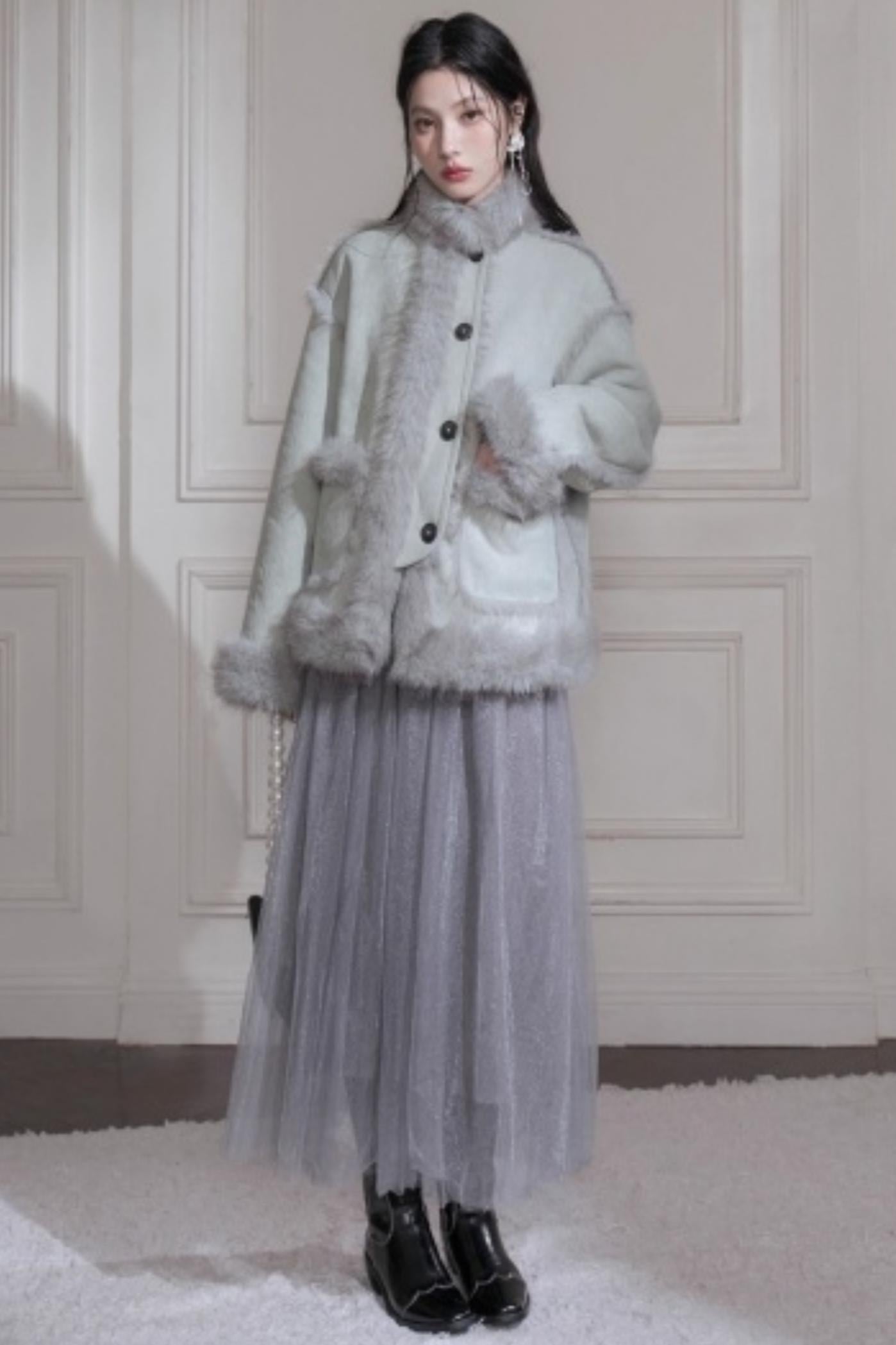 Frost Gray Blue Reversible Jacket