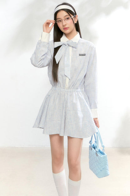 Autumn White Shirt Dress