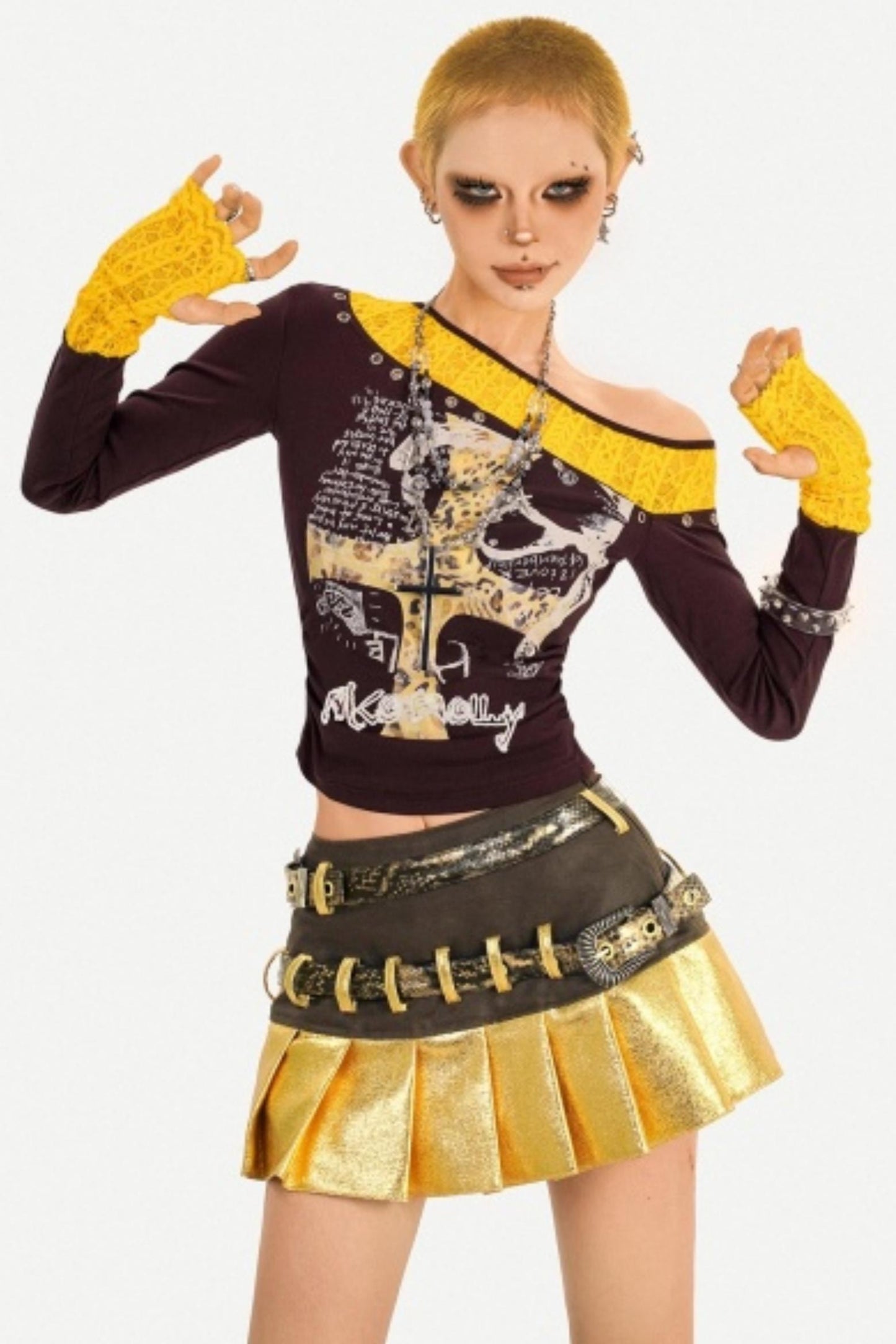 Retro Lace Patchwork Top