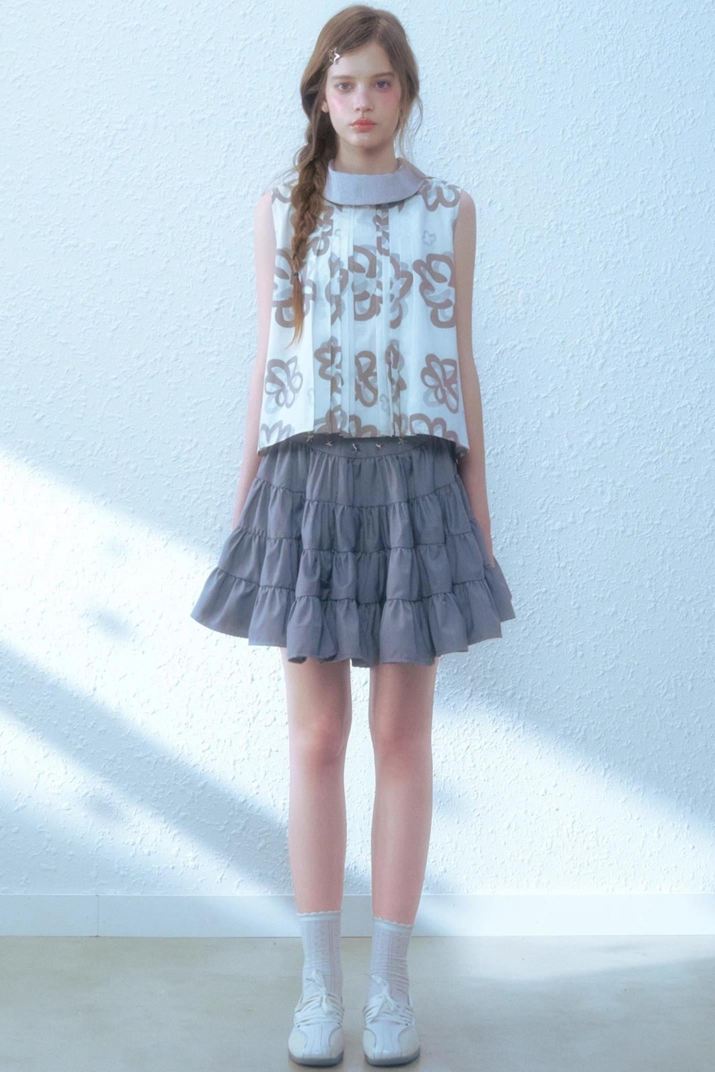 Floral Bow Back Blouse