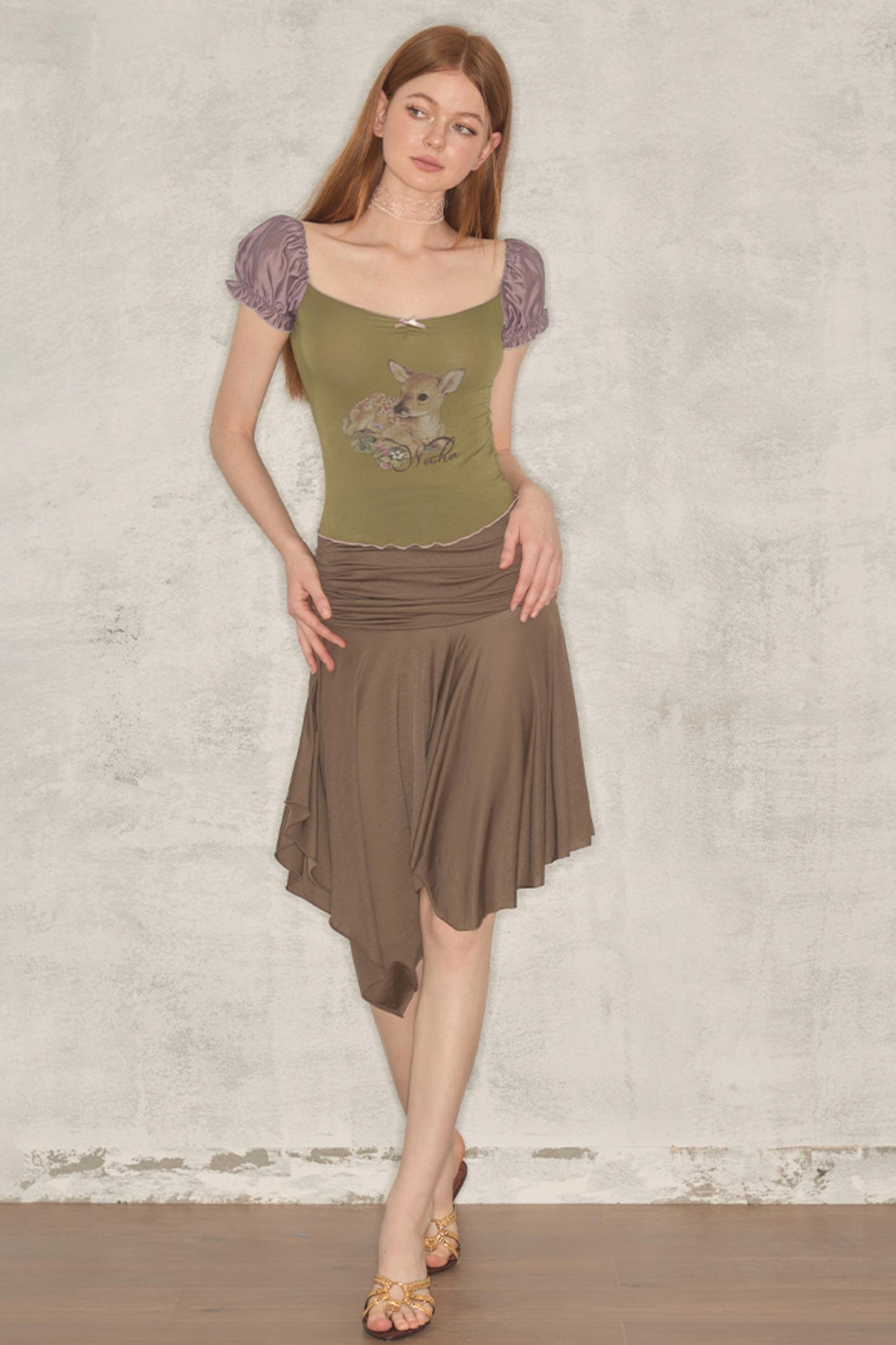 Chic Asymmetrical Midi Skirt