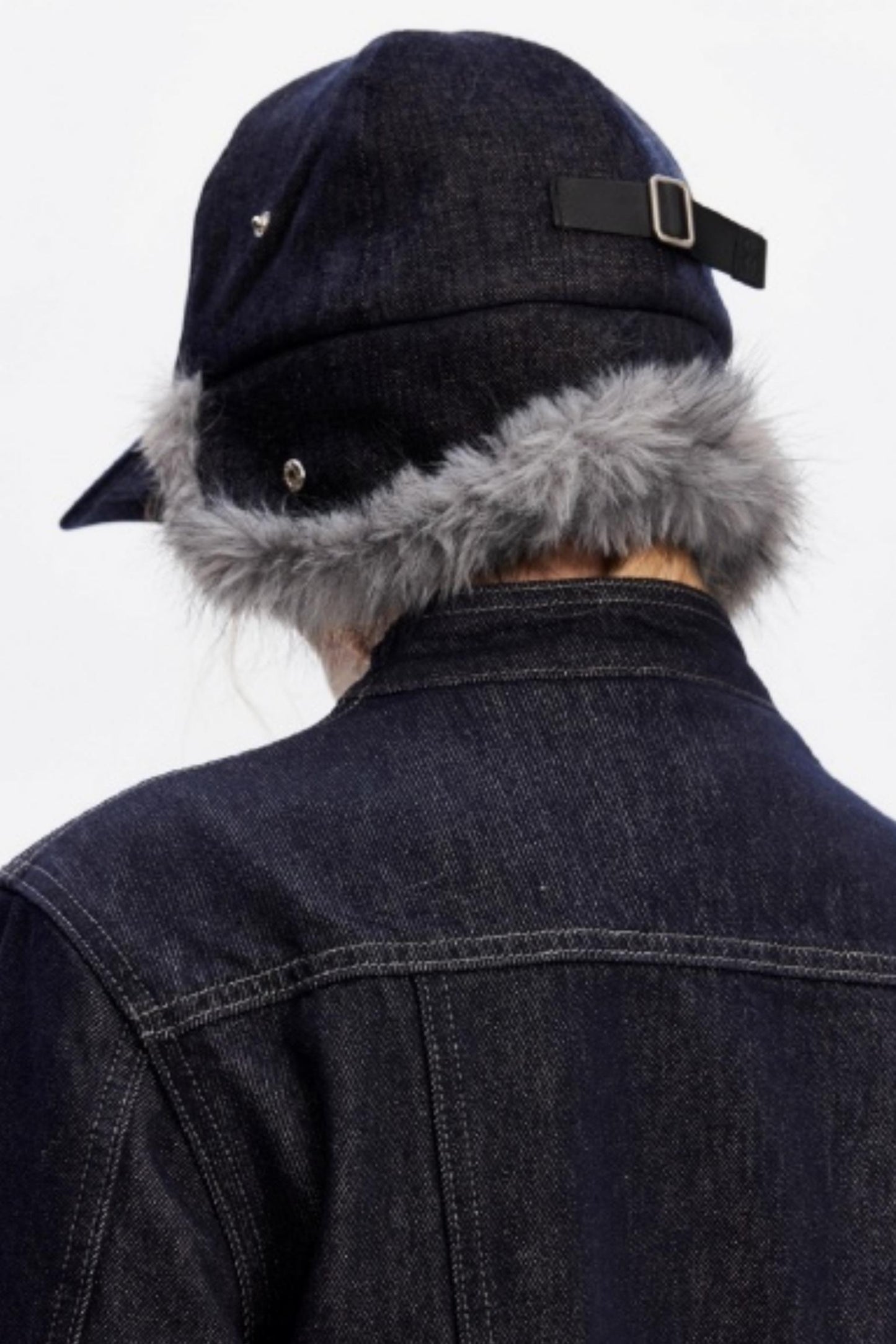 Furry Baseball Cap with Ear Protection