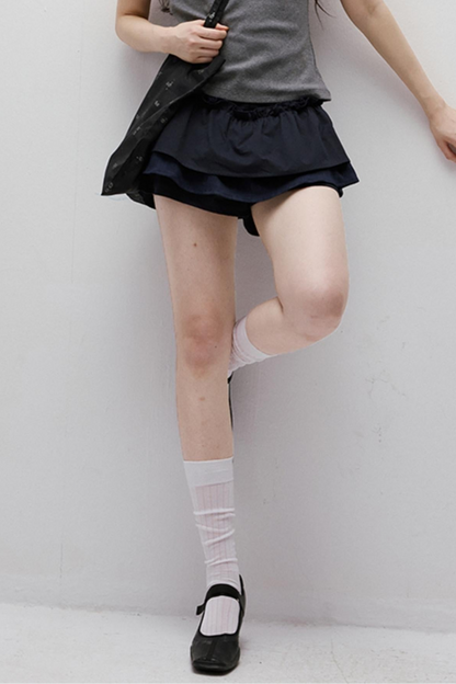 Dreamscape Blue Puffy Hakama Skirt