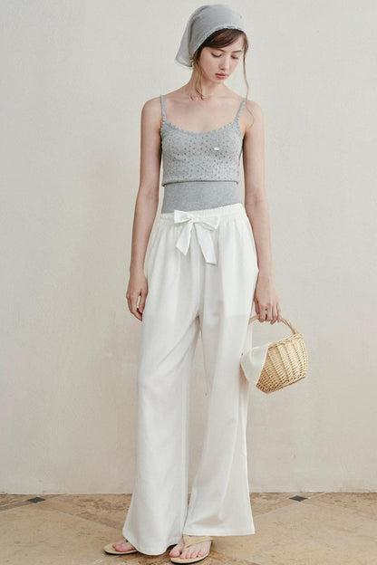 Retro Lace Knitted Vest