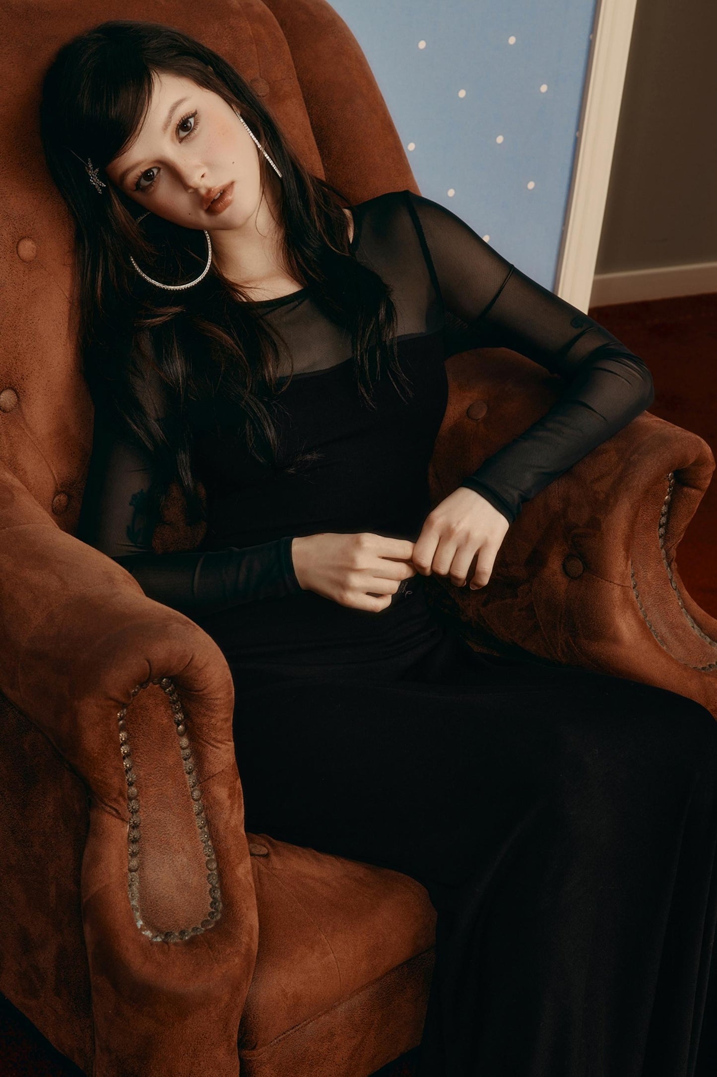 Mesh Patchwork Dress