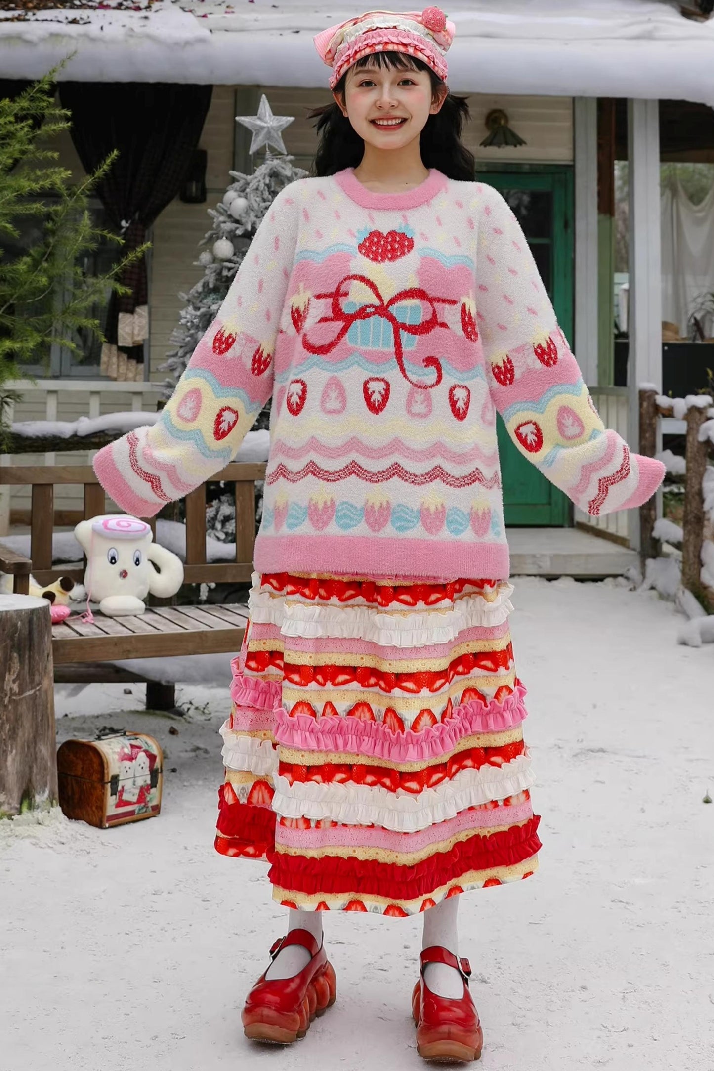 Strawberry Mink Sweater