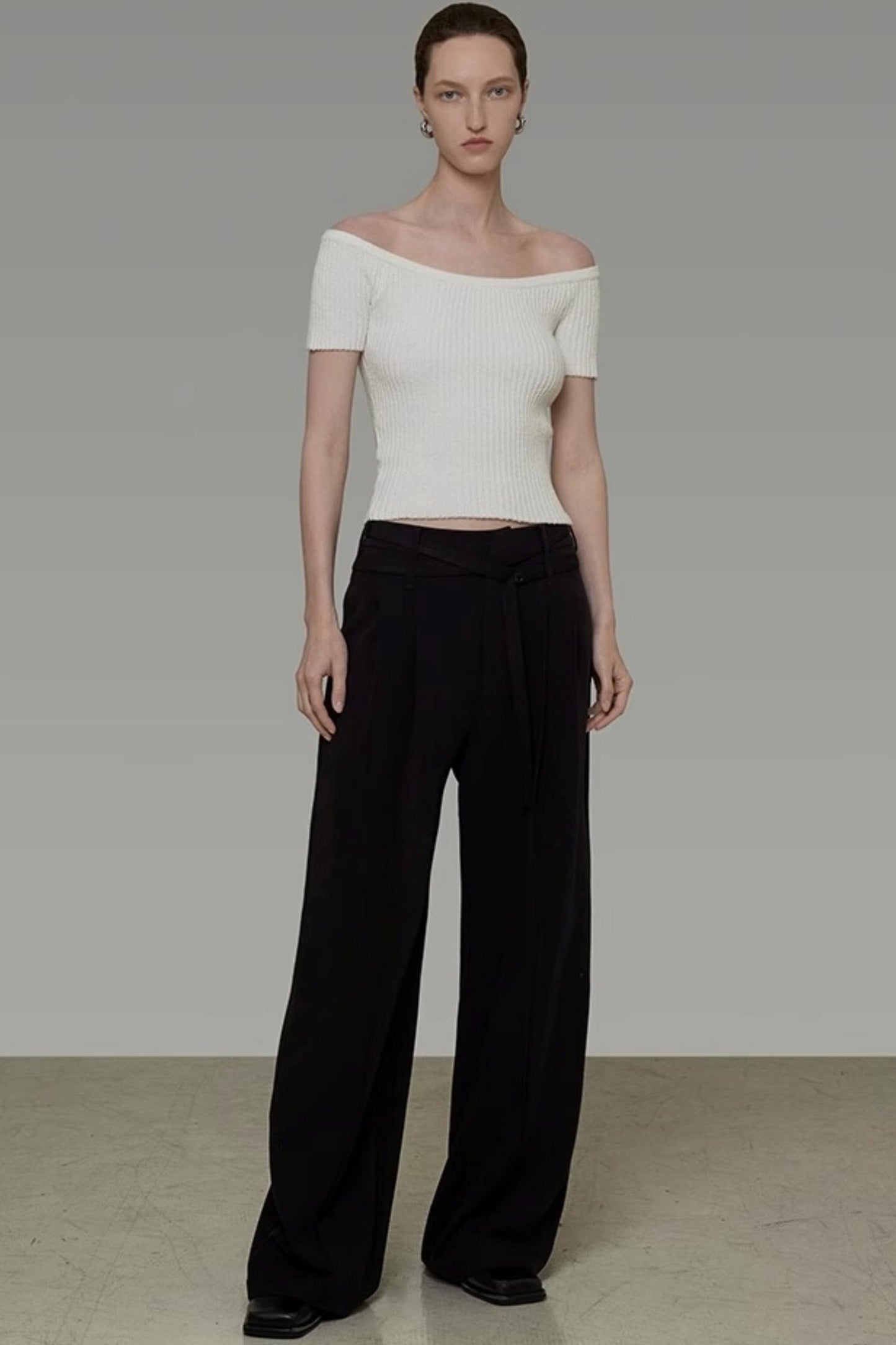 One-Shoulder Knit Top