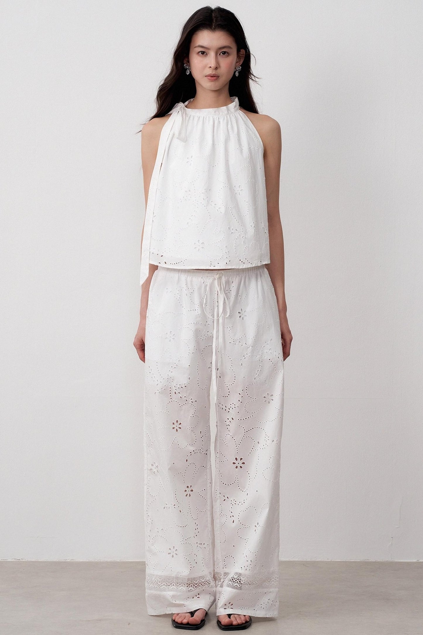 Resort Lace Straight Pants