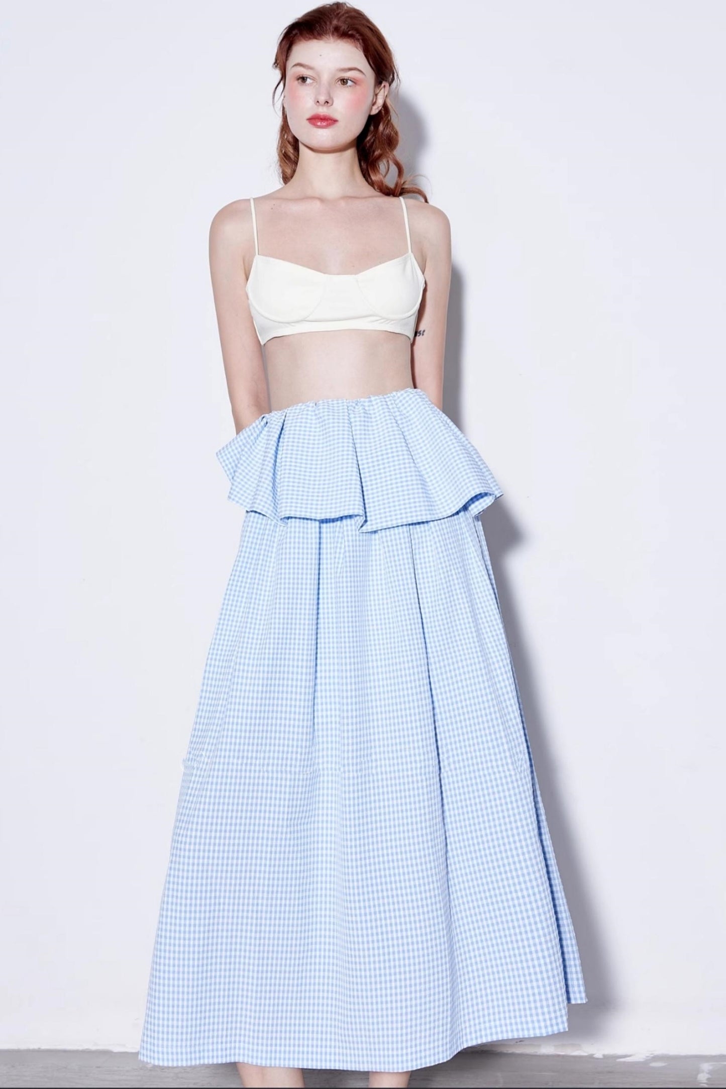 Summer Checkered Skirt