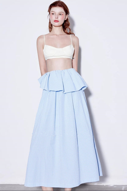 Summer Checkered Skirt