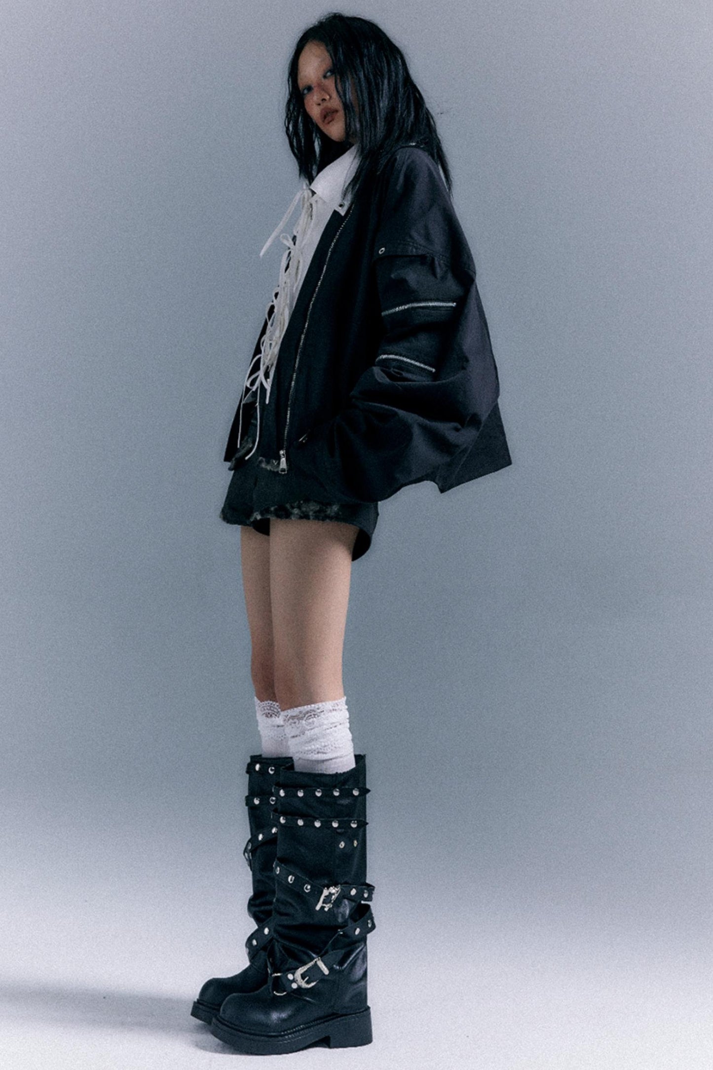 Vintage Oversized Bomber Jacket