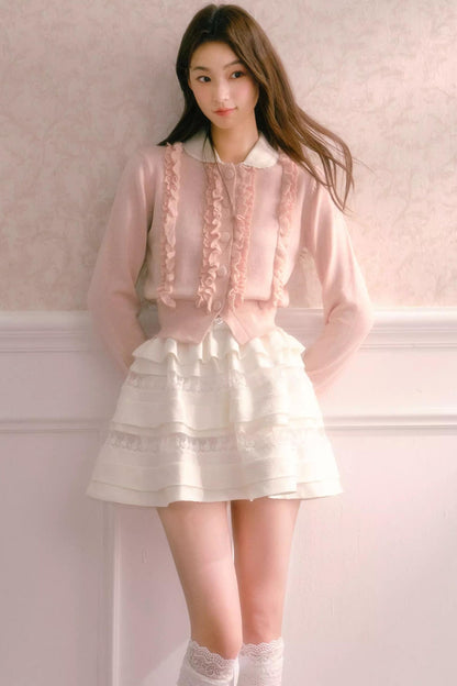 Textured Rose Puffy Skirt