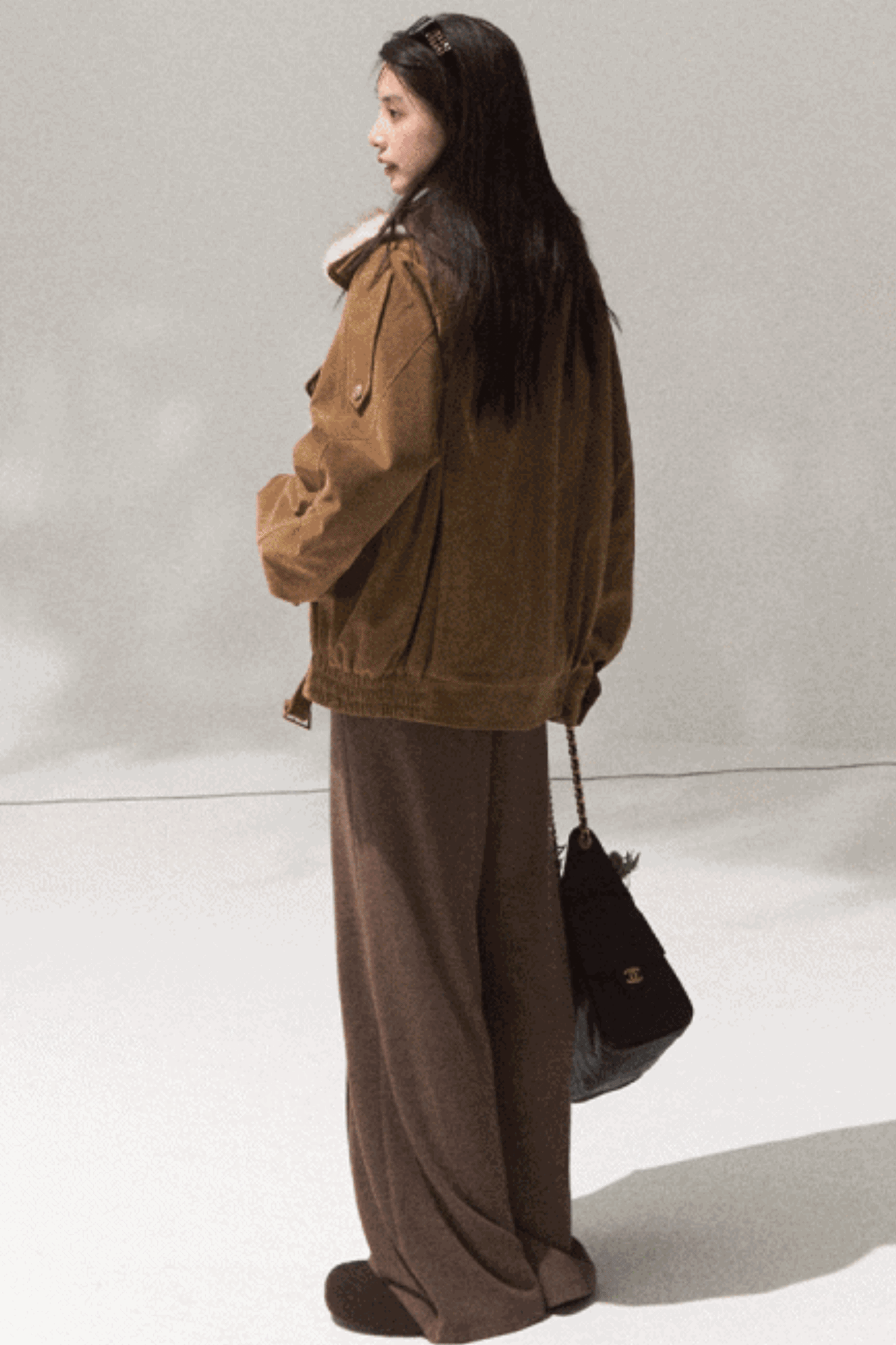 Tears Knit Top & Wide-Leg Pants Set-Up