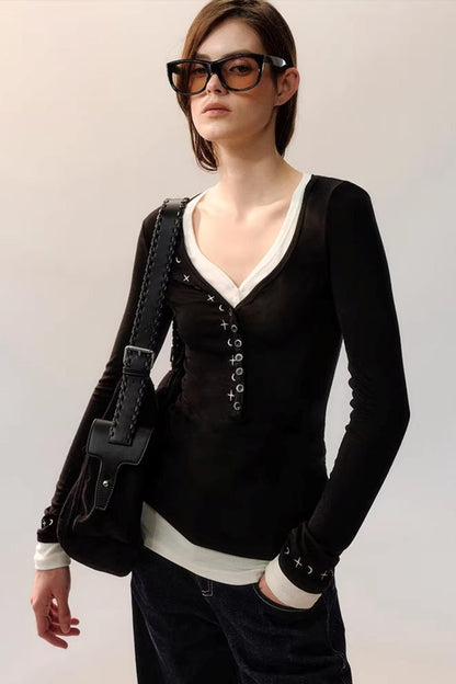 Star Rays Knit Top