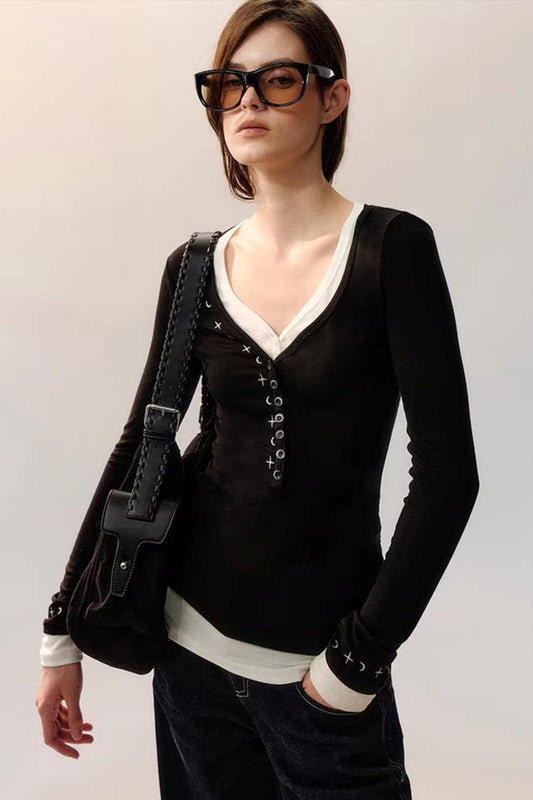 Star Rays Knit Top