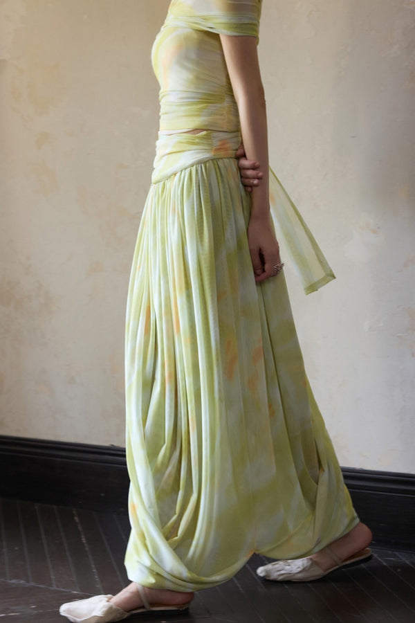 Halo Knitted Bustier Skirt