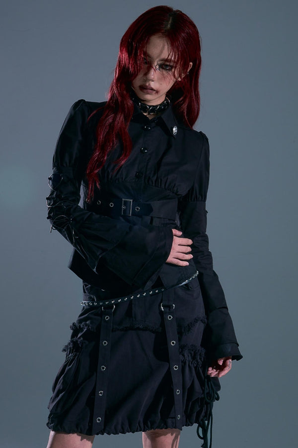 Gothic Flared Sleeves Top
