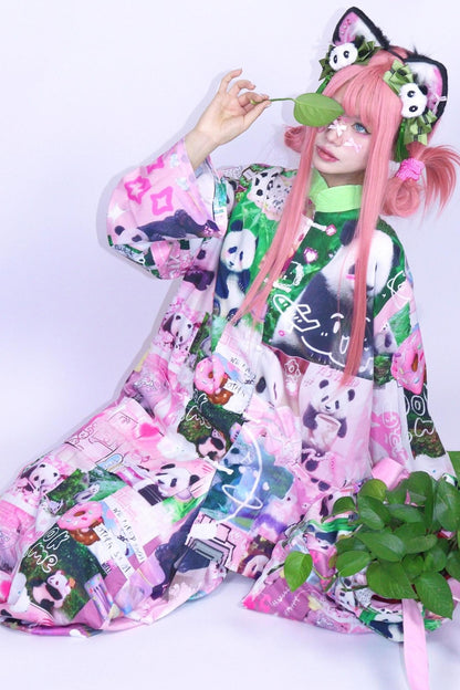 Panda Cartoon Long Skirt