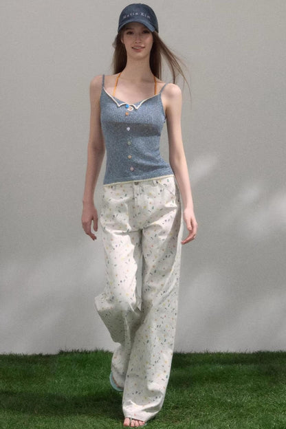 Sweet Floral Girly Pants