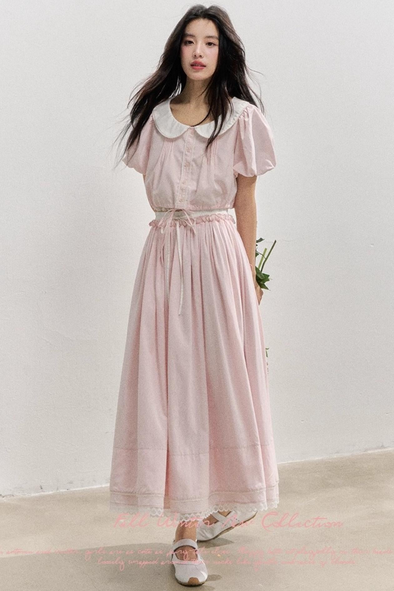 Elegant Tops And Skirt Set-Up