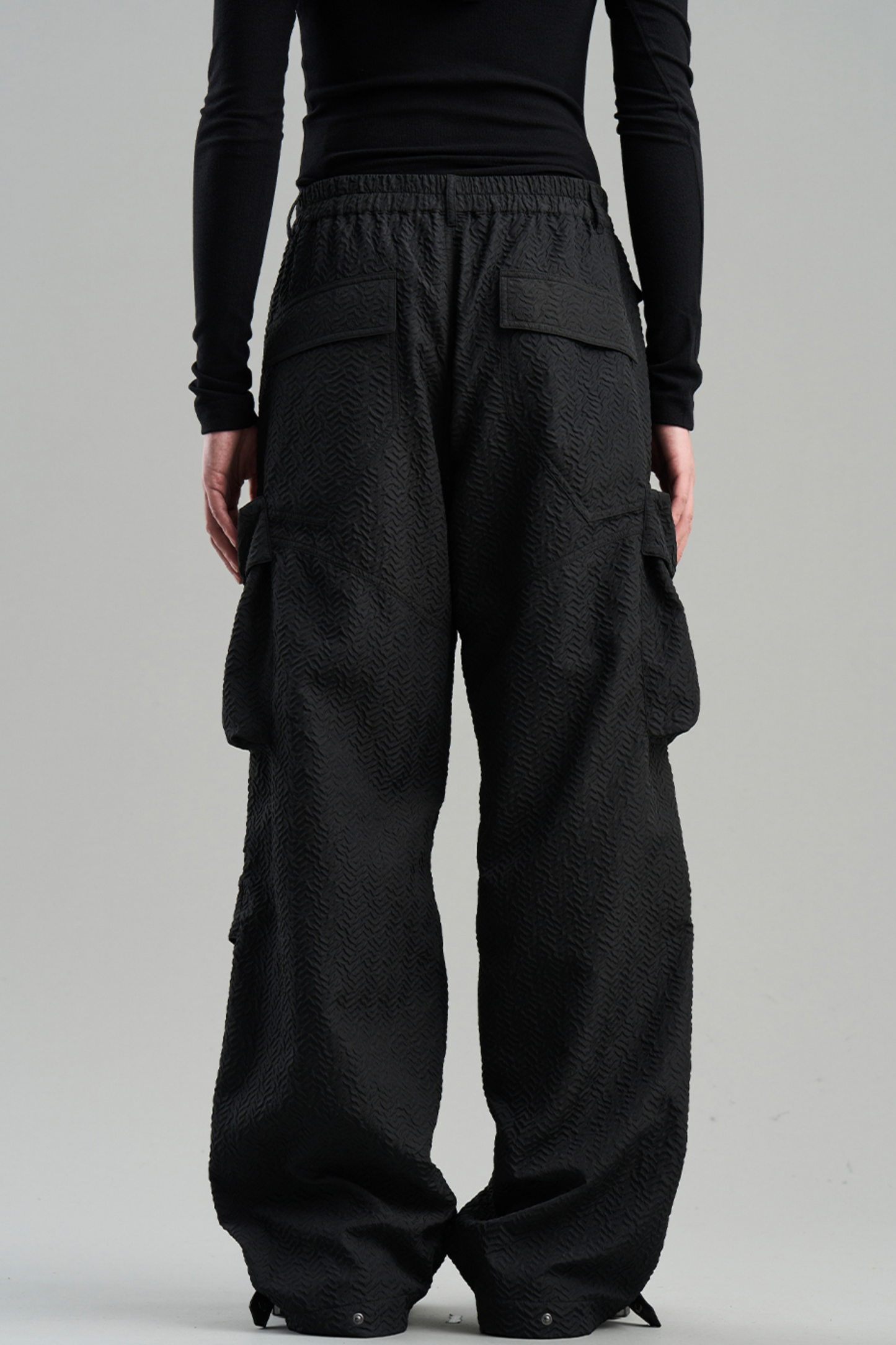 Textured Pocket Work Pants