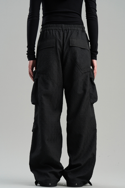 Textured Pocket Work Pants