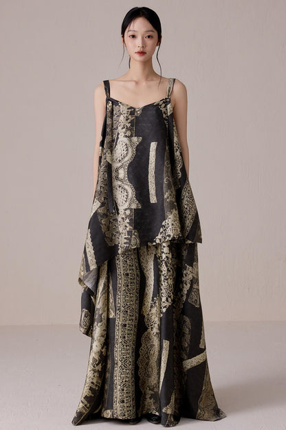 Bohemian Summer Halter Maxi Dress