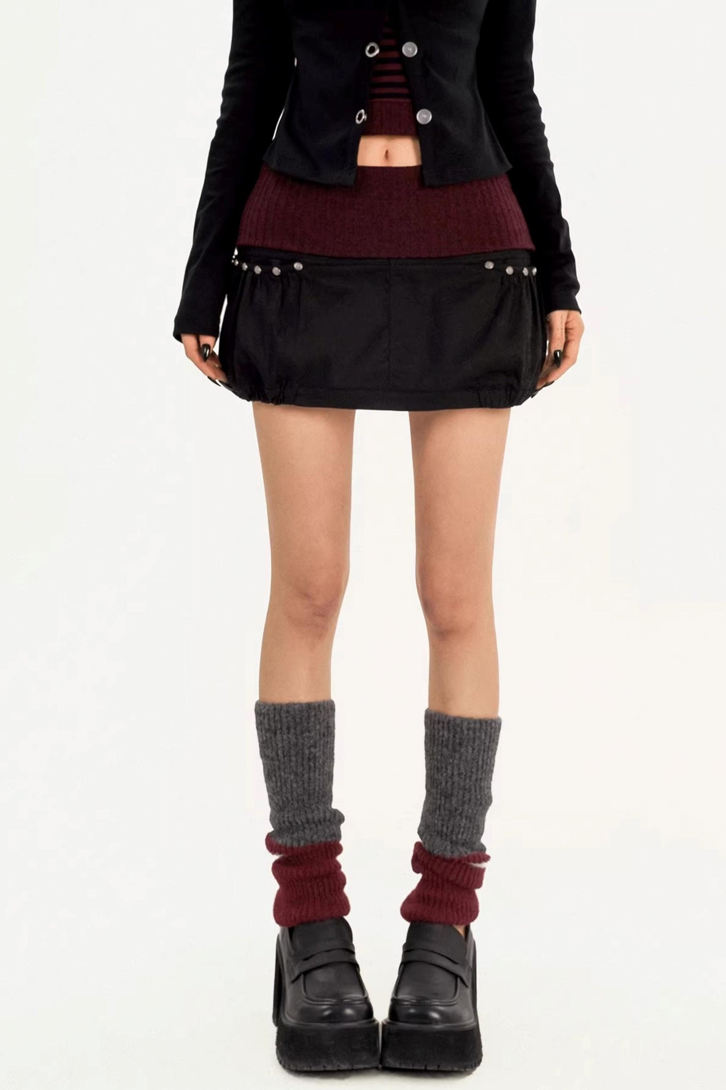 Floral Bud Patchwork Skirt