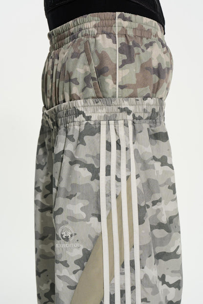Double-Waist Camouflage Pants