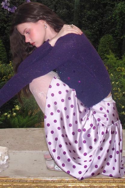 Vintage Lace Polka Dot Skirt