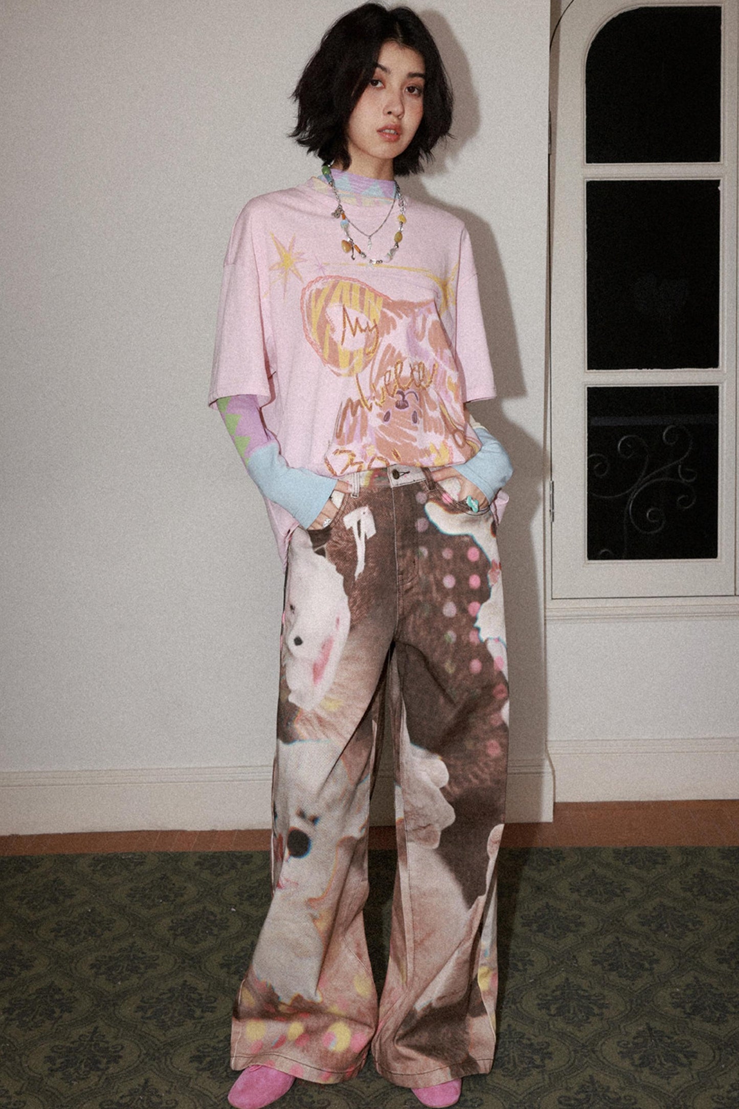 Doll Club Wide-Leg Jeans