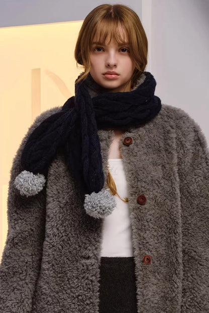 Dual-Tone Merino Wool Scarf