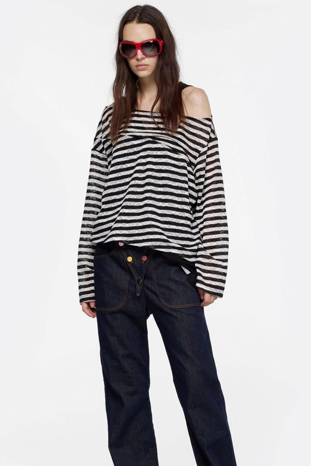 Spice Girl Style Off-the-Shoulder Top