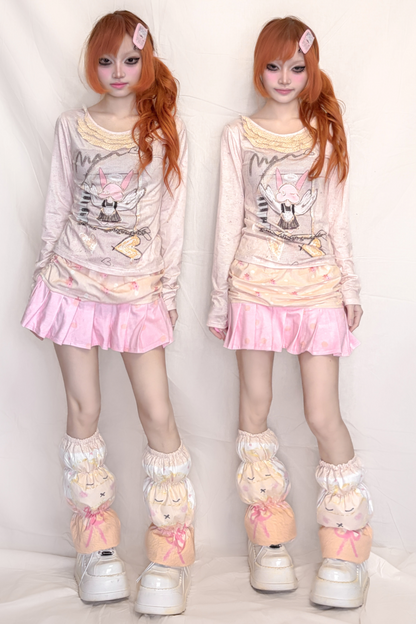 Sleeping Biubiu Cartoon Leg Warmers