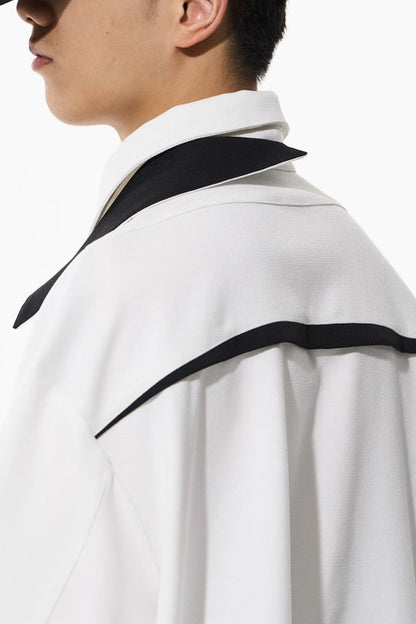 Colorblock Patchwork Shirt