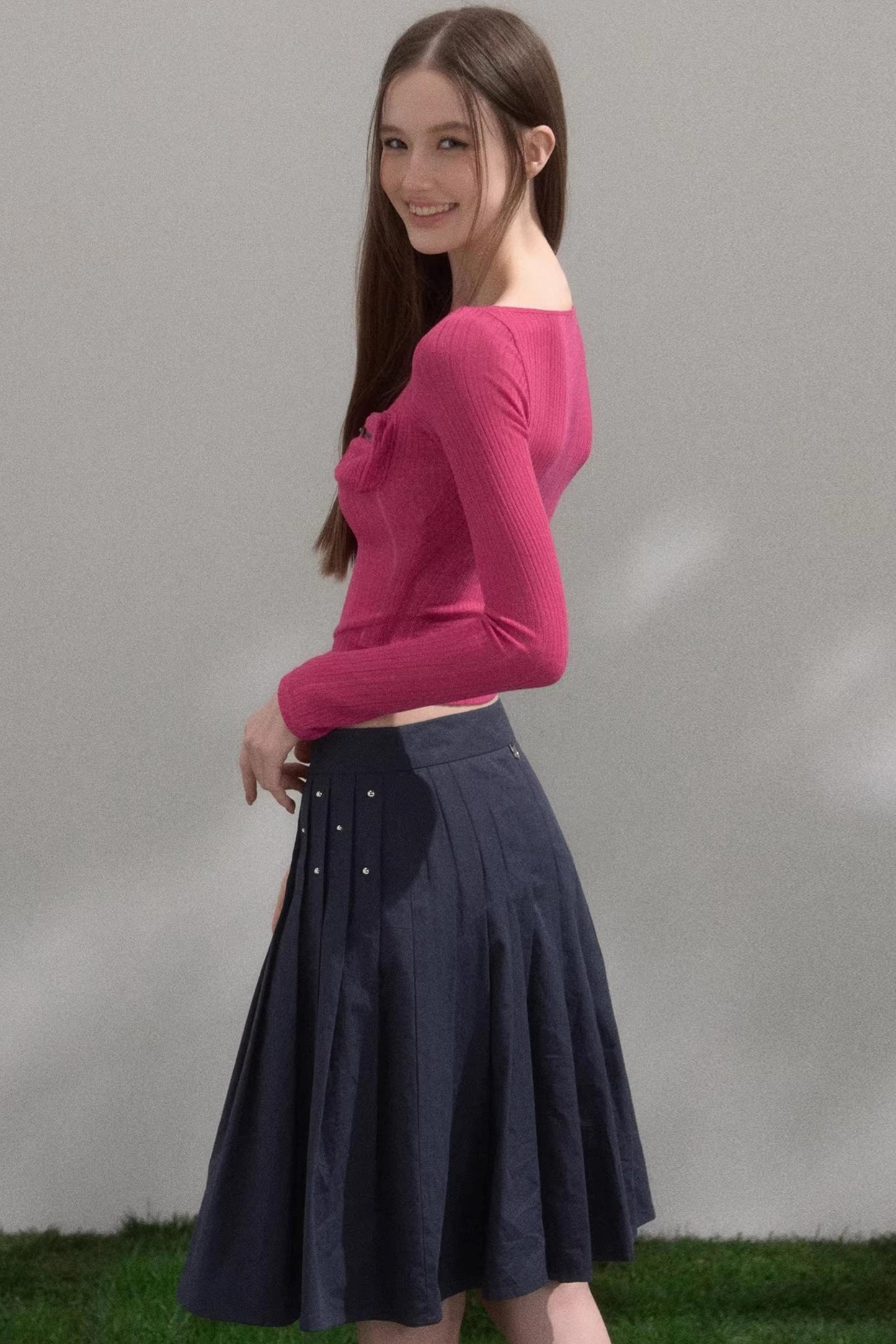 Sweet Girly Pleated BellaModa Skirt