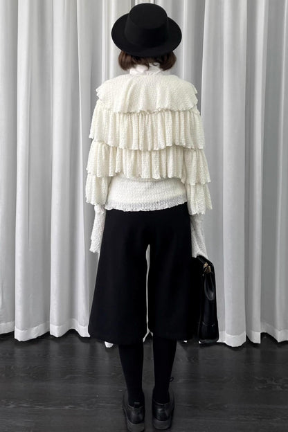 Autumn White Knit Cardigan