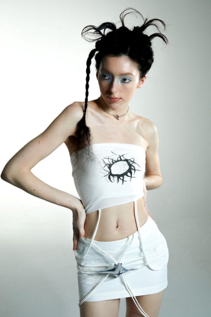 Star Halter Mini Skirt