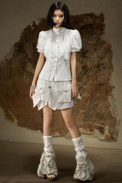 Retro Palace Puff Sleeve Blouse