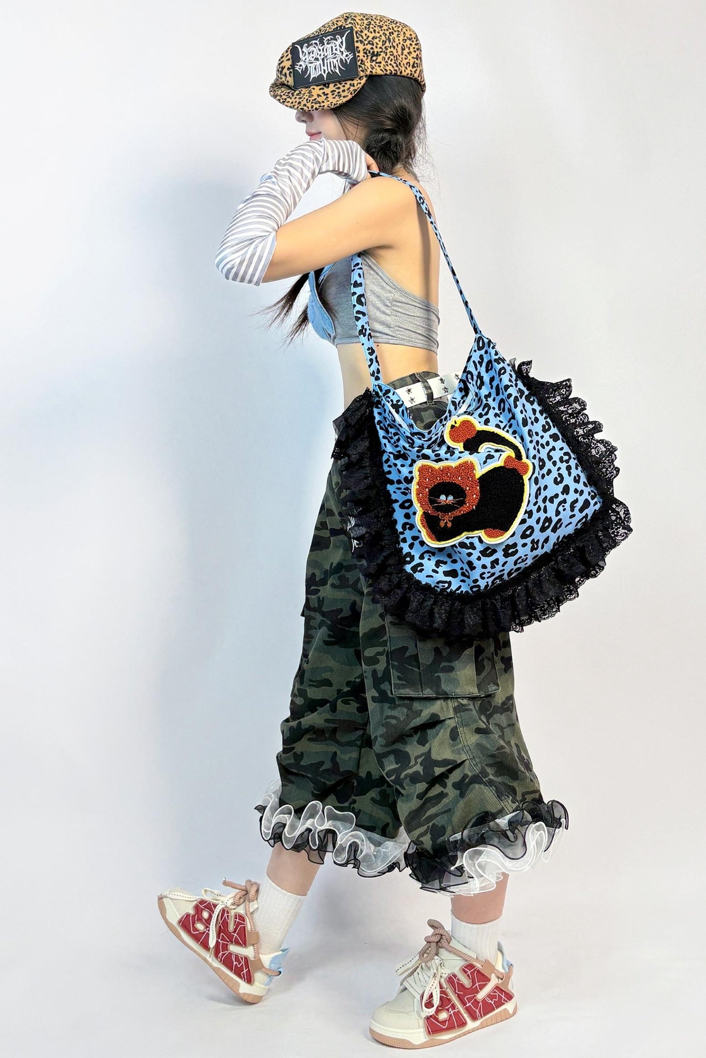 Leopard Clouds Octagonal Hat