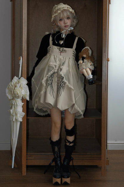 Cross Wing Mesh Doll Dress